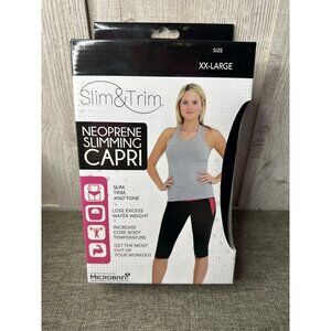 Slim & Trim Neoprene Slimming Capri Pants Womens Size XXL Exercise Workout